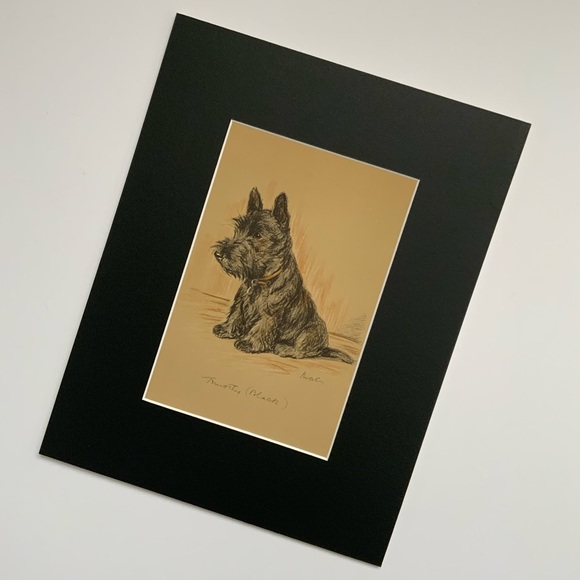 Sitting Pretty💕 Vintage Dog Artwork - Picture 3 of 5